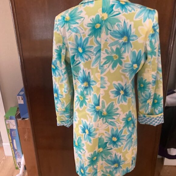 Colorful "Pierre Cardin" summer jacket - size 14P - Picture 2 of 10